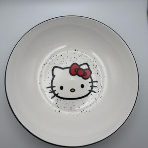 Hello Kitty 46oz Ceramic Ramen Pasta Bowl Silver Buffalo Sanrio 2022